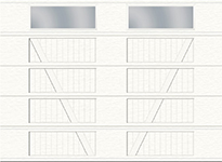 Configuration V, Cœur rainuré - 2 volets