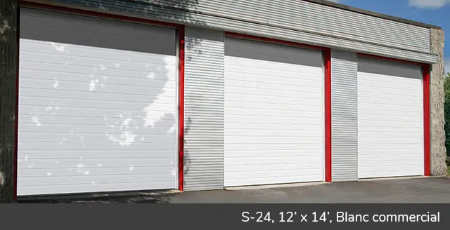 S-24, 12’ x 14’, Commercial White doors