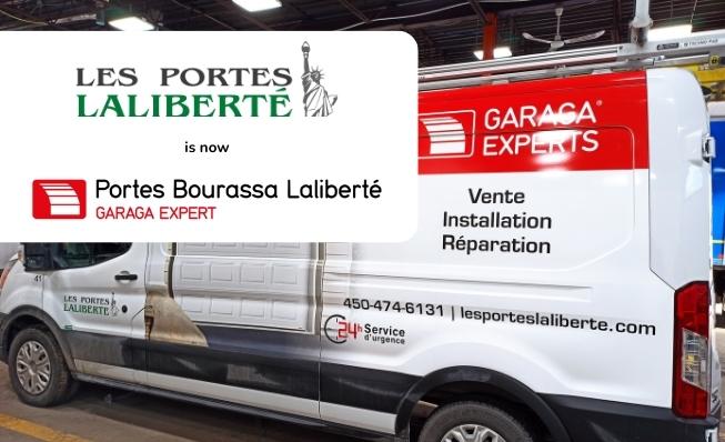 A new partnership and a new name for Les Portes Laliberté and Portes de Garage JS Bourassa: Portes Bourassa Laliberté