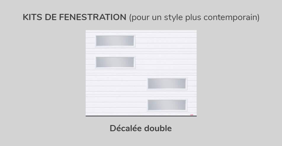 Kit de Fenestration Rainuré 9' x 7', Décalée Double