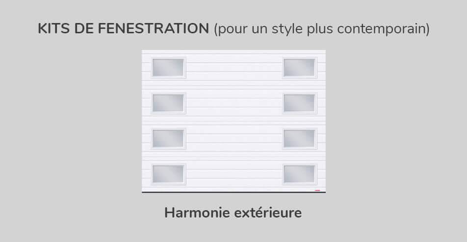 Kit de Fenestration Rainuré 9' x 7', Harmonie extérieure